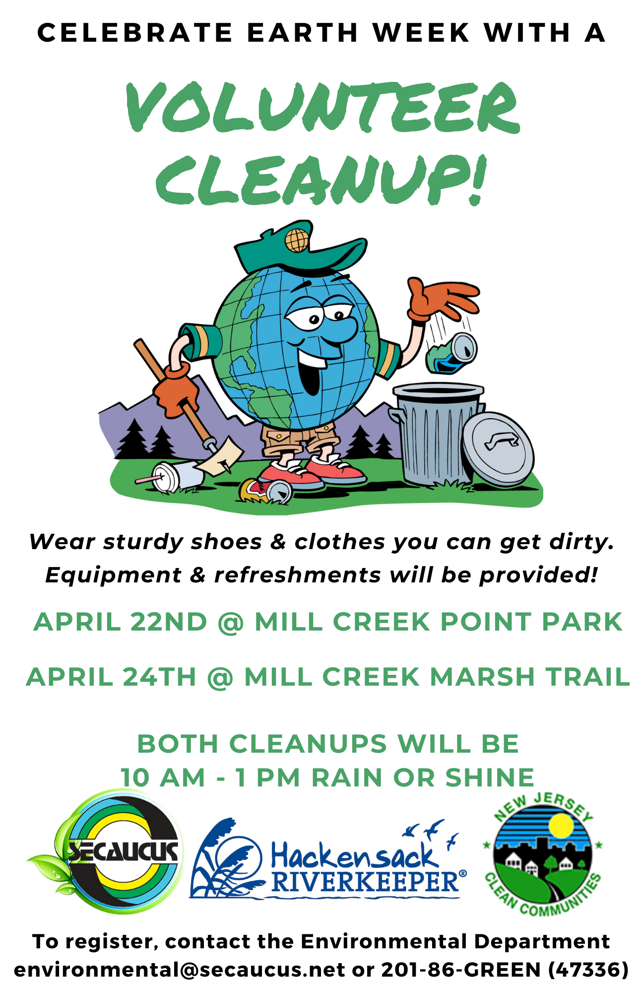 2021 Earth Day Cleanups Flyer