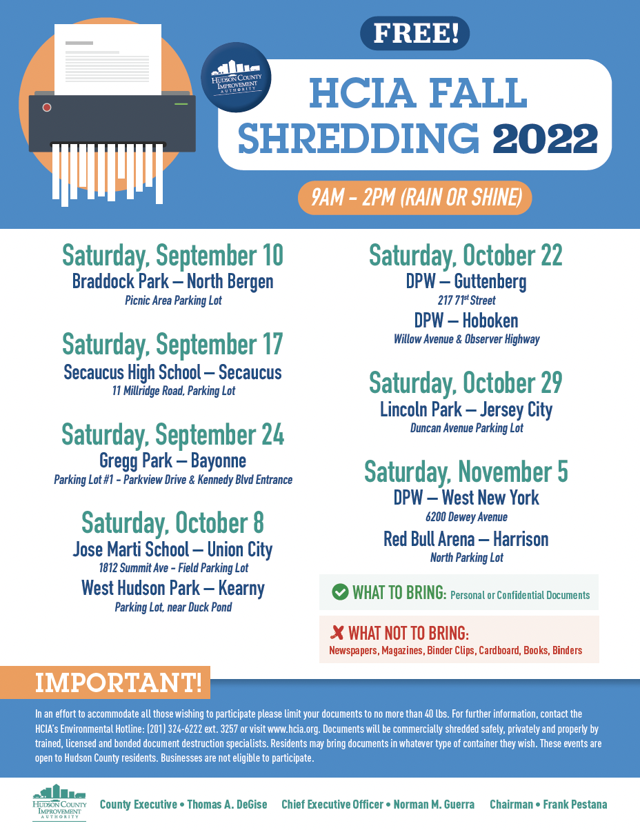 shredding event flyer